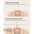 thumbnail image 3 of SONGMICS Perchas de Plástico Gancho Giratorio 360 Grados 50 Piezas, 3 of 5