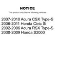 thumbnail image 2 of AmeriBRAKES Front Ceramic Disc Brake Pads NWF-PRC829 for Car Honda Civic Acura CSX RSX S2000, 2 of 8