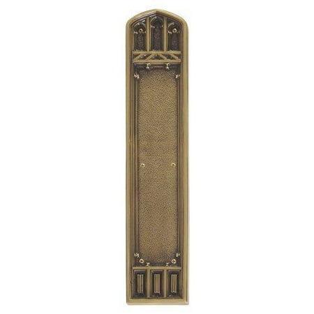 Brass Accents A04-P5840 Push Plate Oxford Door Plate ;Antique Brass Brass Accents A04-P5840 Push Plate Oxford Door Plate ;Antique Brass - Brass Accents A04-P5840 Push Plate Oxford Door Plate ;Antique Brass