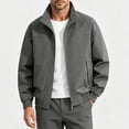 thumbnail image 3 of Outdoor Jackets for Men Thin Sports Waterproof Lightweight Windbreaker Casual Loose Climb Cycling Long Sleeve Hoodless Outwear Jackets with Pockets, 3 of 8