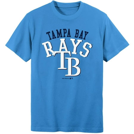 MLB Tampa Bay Rays Boys 4-18 Short Sleeve Alternate Color Tee (Best Beaches Near Tampa Bay)