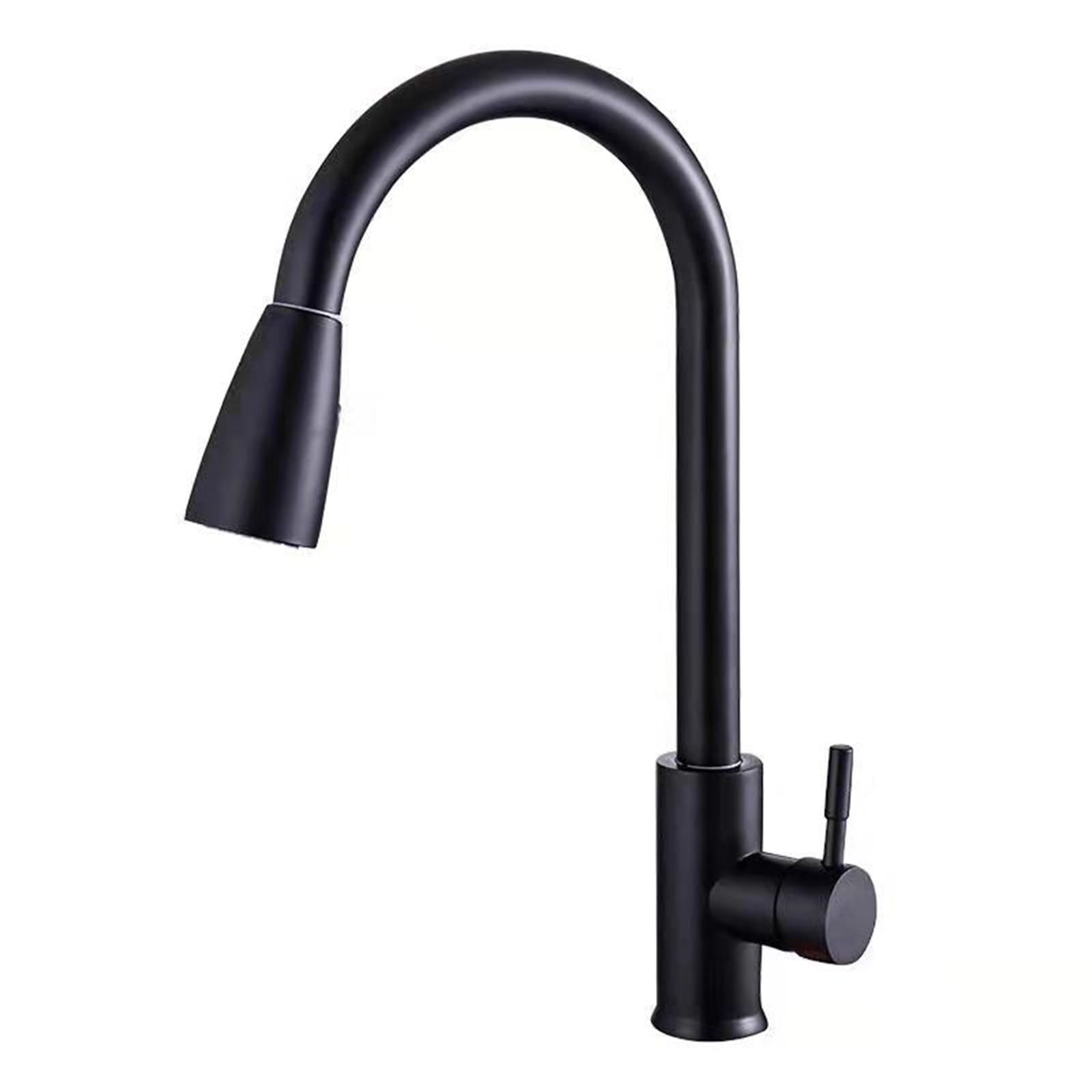 Cold And Hot Draw Kitchen Faucet Telescopic Rotary MultiFunction