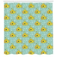 thumbnail image 3 of Ambesonne Yellow Submarine Shower Curtain, Nautical Style, 69"Wx84"L, Seafoam and Earth Yellow, 3 of 3