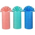 thumbnail image 1 of 180 paños de esponja para platos, toalla de papel de cocina reutilizable, paños de limpieza desechables para tienda (3 rollos = 180 unidades), 1 of 4