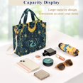 thumbnail image 5 of FORMRS Womens Corduroy Tote Bag Crossbody Shoulder Handbag with Pocket, Green Dragon Flowers, 5 of 7