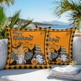 thumbnail image 5 of Outdoor Waterproof Pillow Covers Halloween Ghost Black Cat Potion Decorative Throw Pillow Protectors,Seamless Pumpkin Heart Flax Pillowcase Cushion Cases for Patio Sofa Garden Couch,24x24in,Pack of 2, 5 of 9