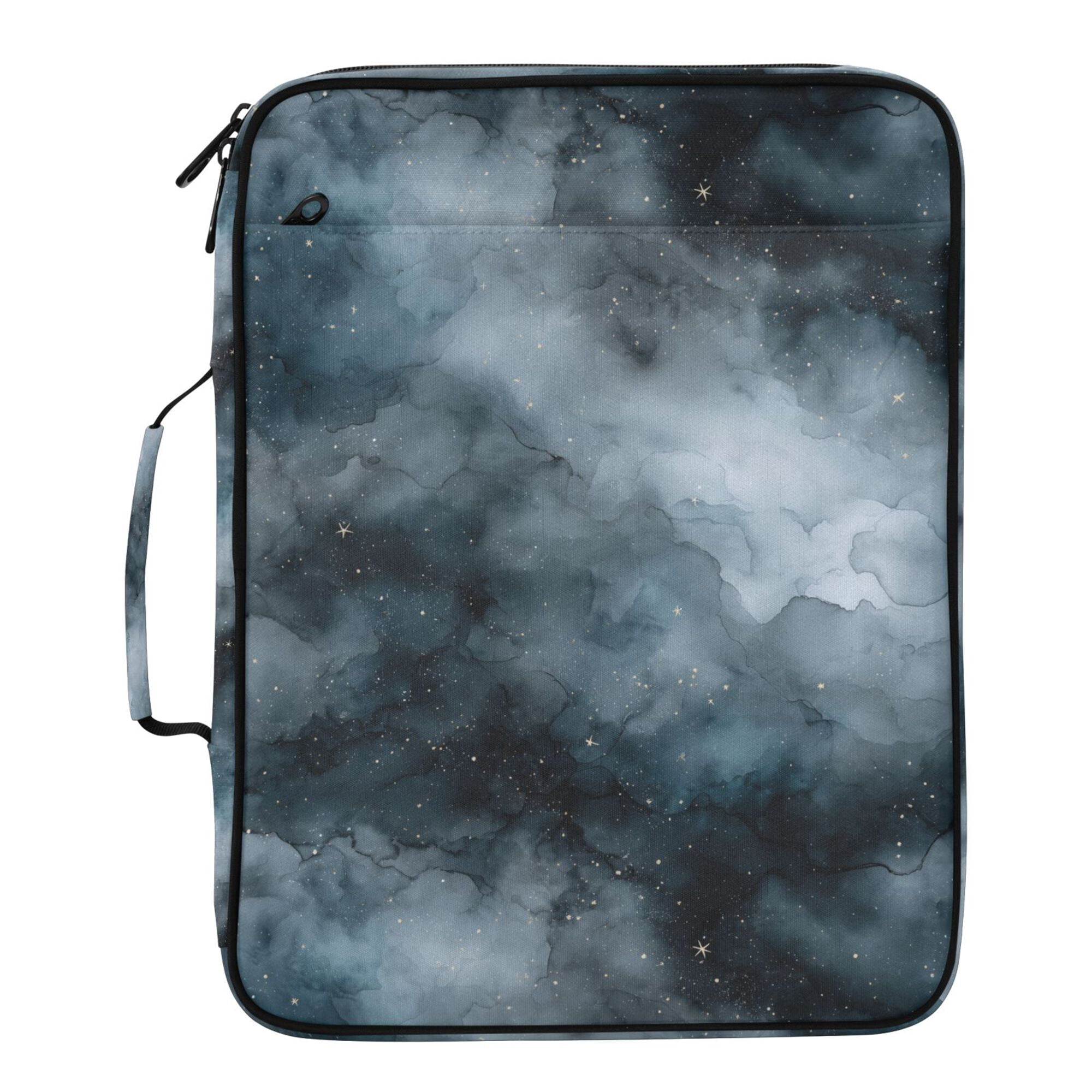 FORMRS Accordion File Folder A4 Size 7-Pocket Expanding Document Organizer Bag with 3 Ring Binder, Watercolor Sky Pattern