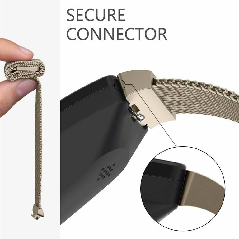 Bracelet acier Fitbit Inspire 3 (champagne) 