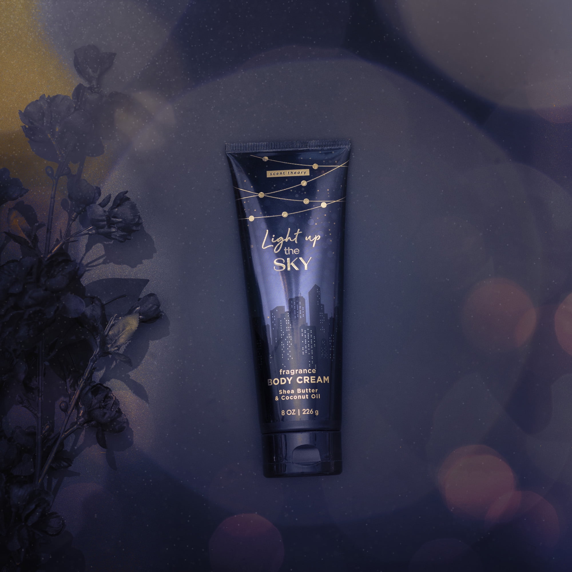 Scent Theory Hand and Body Cream with Shea Butter, Light Up The Sky, 8 oz, for all skin types