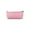 Pink, variant on Ohmyroo Checkered Canvas Pen Pouch Solid Color Stationery Organizer For Office Commute Assorted Colors 7.4 Inch