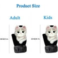 thumbnail image 4 of Cute Animal Mittens, 2023 New Handmade Knitted Plush Animal Mittens Gloves, Full Fingers Thickening Soft Winter Warm Mittens, 4 of 8