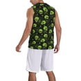 thumbnail image 2 of Naloa Skulls And Cobwebs Basketball Jersey Reversible Men's Mesh Athletic Sports Shirts Training Practice S-4XLLarge, 2 of 6