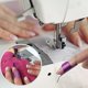 thumbnail image 2 of Guantes de dedo empujadores de costura YONGSHENG morado + negro 6 uds., 2 of 5