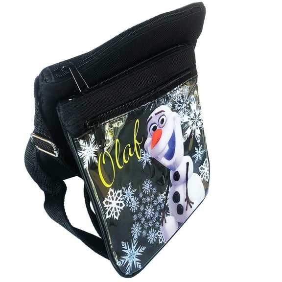 Frozen Olaf Medium Black Shoulder Bag