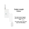 thumbnail image 3 of NATEFEMIN 433MHz Wireless Water Sensor 100cm Cable Water Leakage Detector for Home Alarm 12V Battery Included 100M, 3 of 7