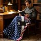 thumbnail image 4 of Patriotic Throw Blanket 150x200cm Soft Star Stripe For Couch Bed Living Room, 4 of 7