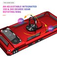 thumbnail image 6 of Compatible with Google Pixel 6 Pro Case Built-in 360 Ring Holder Kickstand, Extreme Protection Military Armor Magnetic Car Dual Layer Protective Heavy Duty Phone Cover For Google Pixel 6 Pro,Red, 6 of 8