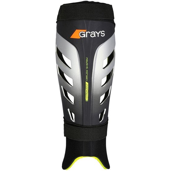 GRAYS G800 Shinguards Size: Small Black/Silver