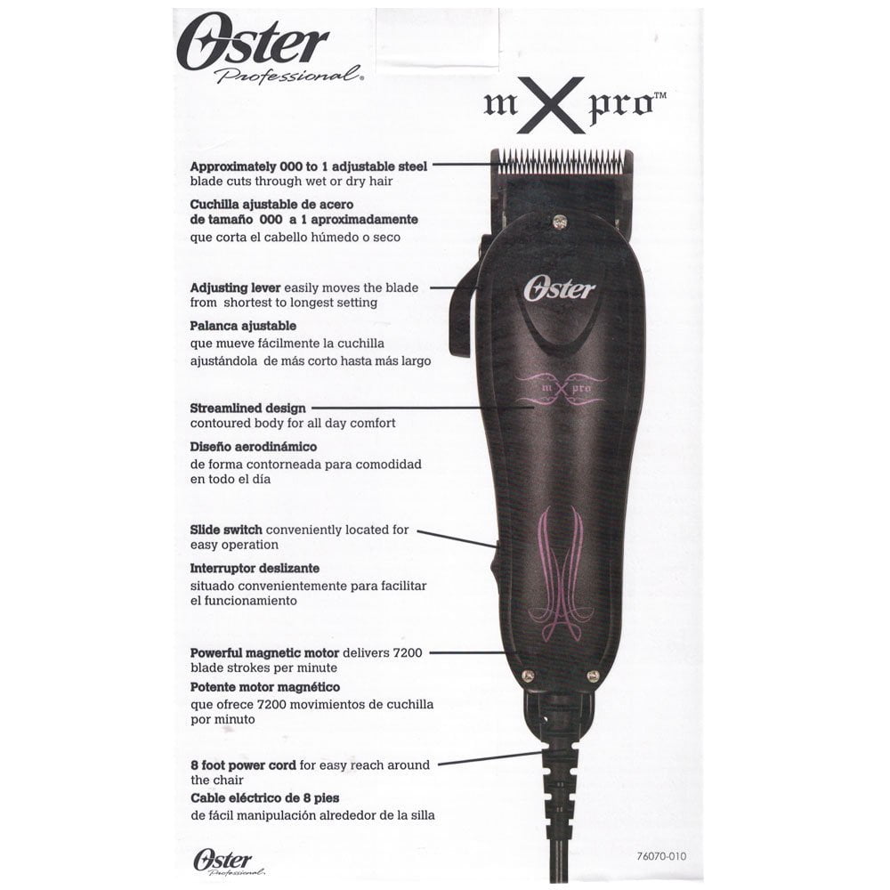Oster MX Pro All Purpose High Speed Adjustable Blade Hair Clipper + 10 Pc  Combs - Walmart.com