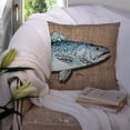 thumbnail image 3 of Carolines Treasures 8737PW1414 Fish Speckled Trout Fabric Decorative Pillow 14HX14W multicolor, 3 of 4