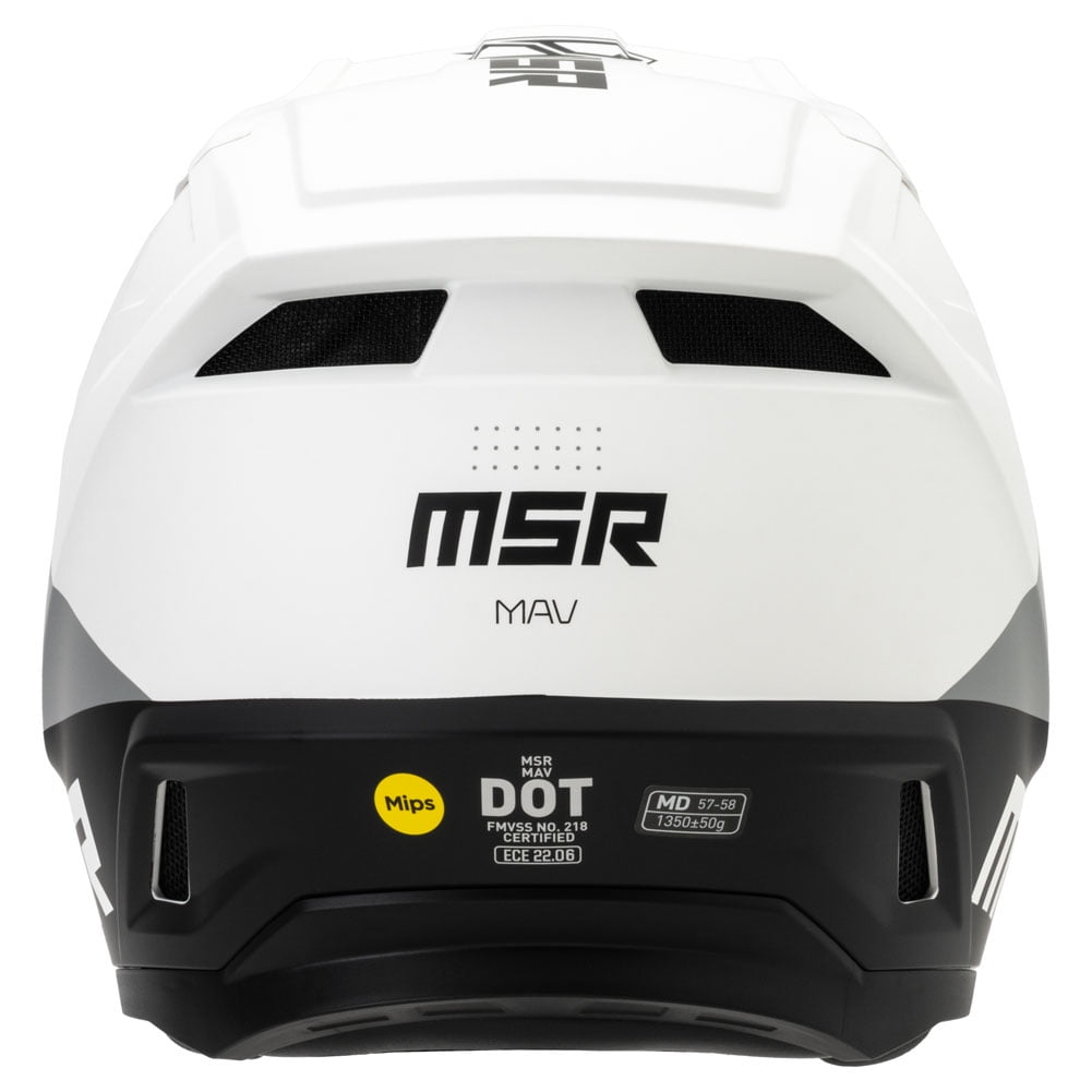 MSR™ Mav Sensor Dirt Bike Motocross Helmet w/ MIPS XX-Large Matte White/Black