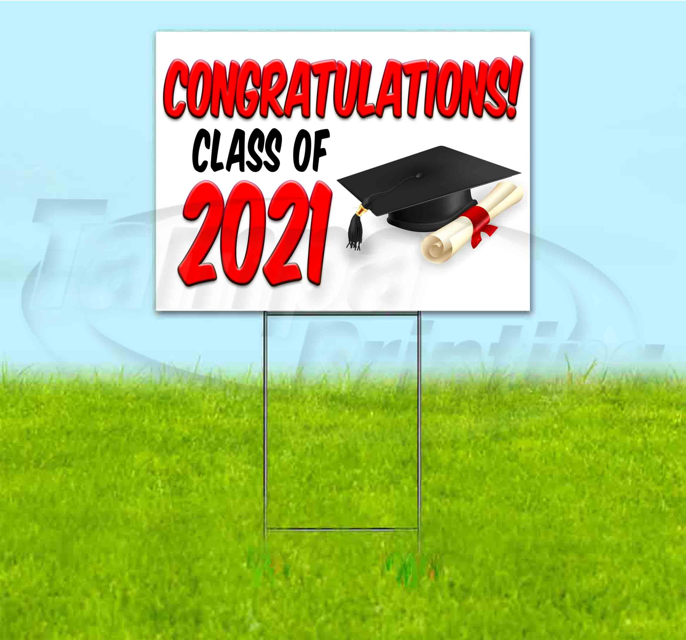 Congrats Class Of 21 V2 18 X 24 Yard Sign Includes Metal Step Stake Walmart Com Walmart Com Congrats Class Of 21 V2 18 X 24 Yard Sign Includes Metal Step Stake Walmart Com Walmart Com
