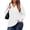 03 White, variant on Women's Plus Size Tops V Neck Long Sleeve Knit Tops for Women Fall Blouses Sweaters Decorative Button Cuff XL-5XL