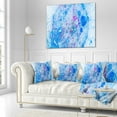 thumbnail image 3 of Designart Blue Fractal Planet of Bubbles - Abstract Throw Pillow - 18x18, 3 of 5