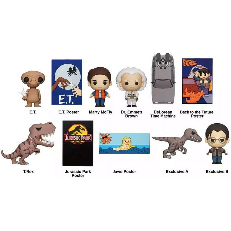 3D Figural Foam Bag Clip Universal Retro Movie Series Figure 3D Figural Foam Bag Clip Universal Retro Movie Series Figure