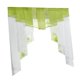 thumbnail image 1 of Cortina transparente para ventana, elegante cortina plisada de tul Verde 140Wx145H, 1 of 7
