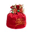 thumbnail image 2 of Bolsas de terciopelo de Navidad Encantadoras con cordones Bolsa de dulces Bolsas de Navidad año nuevo Regalos de fiesta de Navidad Lazo Pequeño Rojo Gloria Bolsas de cordón, 2 of 6