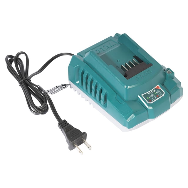Cargador de Baterías de Ion Litio TOTAL 20 V Carga Rápida azul