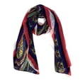 thumbnail image 6 of Summer Fashion Sheer Lightweight Paisley Stole Skinny Scarf, 6 of 9