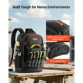 thumbnail image 4 of VEVOR Tool Backpack with Tools 65 Pockets Tear-resistant Jobsite Backpack, 4 of 9