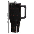 thumbnail image 2 of 40oz Traveler Valentines LIMITED EDITION Queen of Hearts Stainless Steel Travel Mug with Handle, Travel Mug with Lid & Straw, Large for Hot Drinks & Cold, 2 of 4