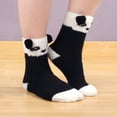 thumbnail image 5 of Super Soft Cozy Warm Cute Animal Non-Slip Fuzzy Crew Winter Socks, 1 Pair Panda, 5 of 5