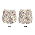thumbnail image 3 of KLL Floral Pattern Shorts Women,Athletic Shorts High Waisted Running Shorts Pocket Sporty Short Gym Elastic Workout Shorts-X-Large, 3 of 7