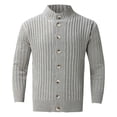 thumbnail image 4 of Cardigan Tricoté Automne Hiver pour Hommes, Manches Longues, Veste à Col, Mode Chaude, Boutonnée, Décontractée, Confortable, Élégante, 4 of 8