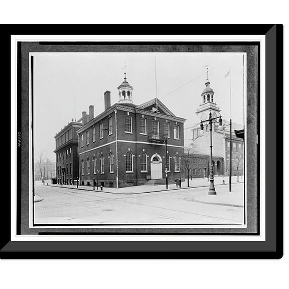 Historic Framed Print, Old City Hall, Philadelphia, Pennsylvania, 17-7/8" x 21-7/8"