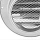 thumbnail image 3 of Stainless Steel Round Air Vent Thicken Windproof Rainproof Round Ventilation Grille Cover with Fine Mesh 130mm/5.1in, 3 of 4