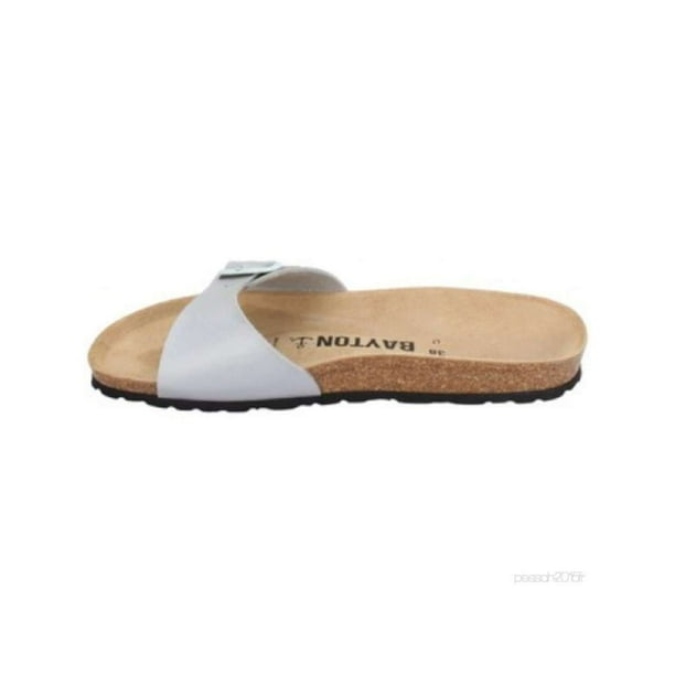 Bayton Bayton Womens Gray Slides EUR 39