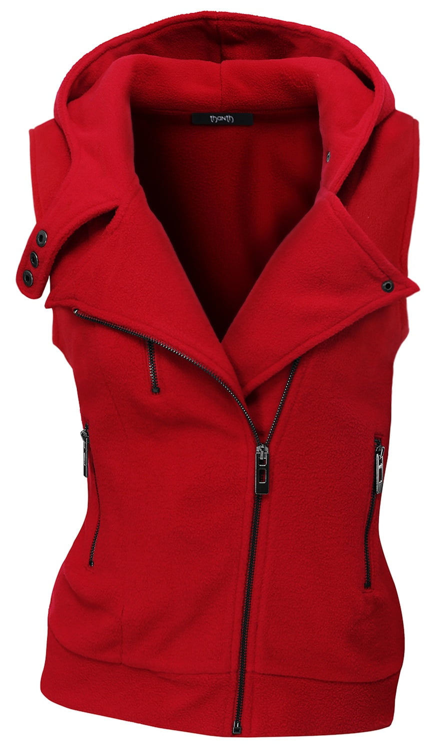 red sleeveless hoodie walmart