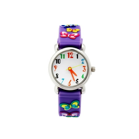 Ewatch Time Teacher Watch ELEOPTION Waterproof 3D Cute Cartoon Digital Silicone Wristwatches Time Teacher Gift for Little Girls Boy Kids Children ()