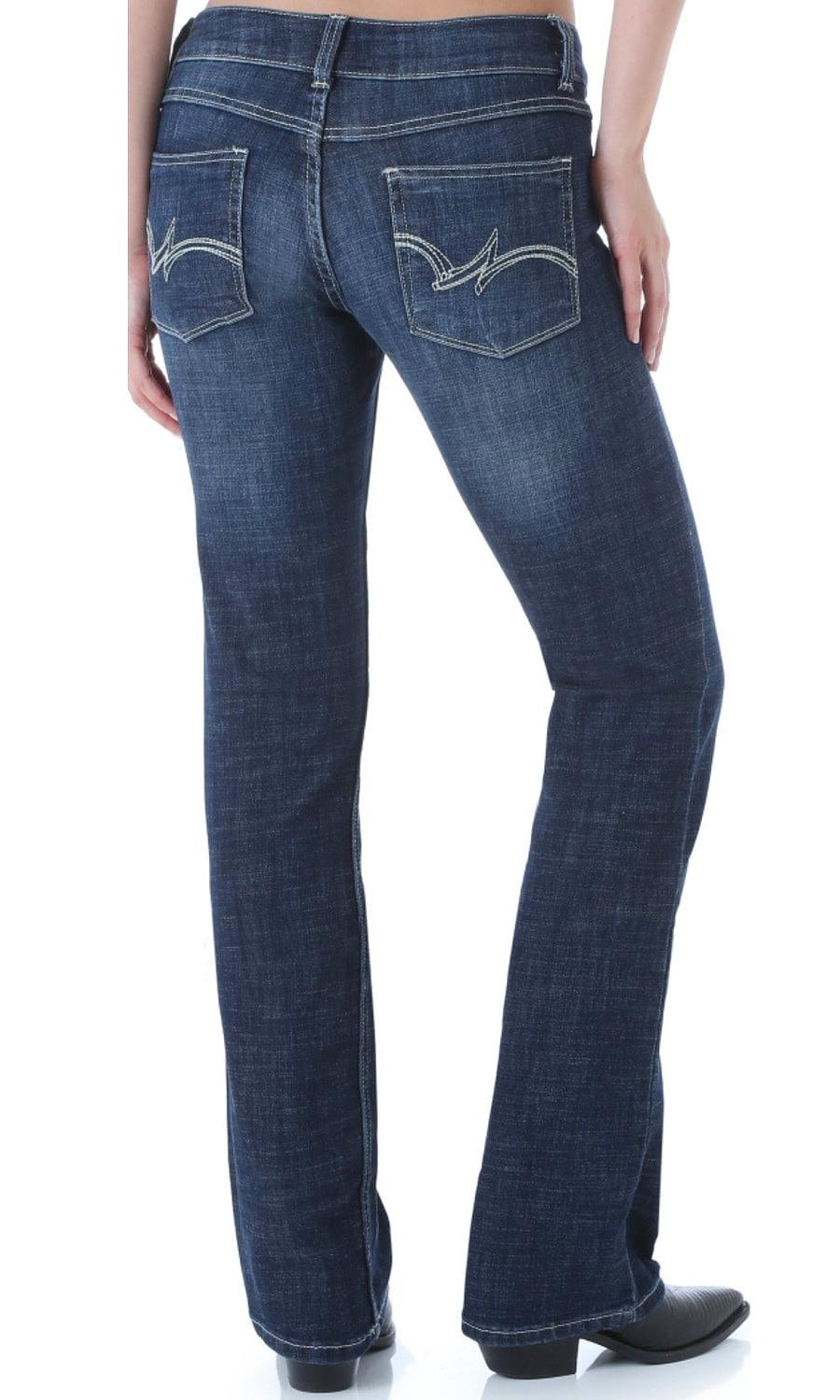 navy blue bootcut trousers