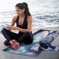 thumbnail image 6 of BZSMCE Yoga Mat Women Hummingbird Cage Flowers Moonlit Scene Fitness Mat, 6 of 9