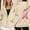 Beige, variant on KANG Women's Zip Up Hoodie Fleece Pullover Breast Cancer Awareness Month Long Sleeve Pocket Drawstring Casual Sweatshirt For Everyday Wear