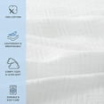 thumbnail image 4 of Host & Home 100% Cotton Basketweave Throw, Lightweight Blanket, 300GSM, 50x70, White, 4 of 5