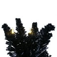 thumbnail image 5 of Vickerman 24" Flocked Black Fir Pre-Lit Artificial Wreath, Dura-Lit® Warm White LED Mini Lights., 5 of 6
