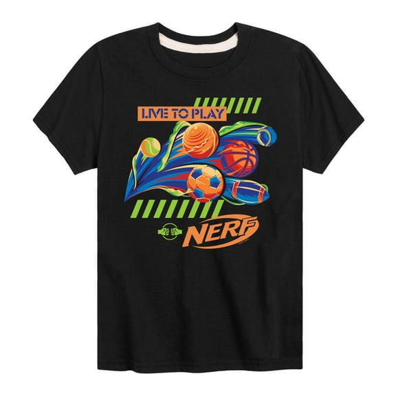 Nerf - Live To Play - Boy's Short Sleeve T-Shirt