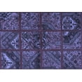 thumbnail image 1 of Ahgly Company Indoor Rectangle Patchwork Blue Transitional Area Rugs, 7' x 10', 1 of 4